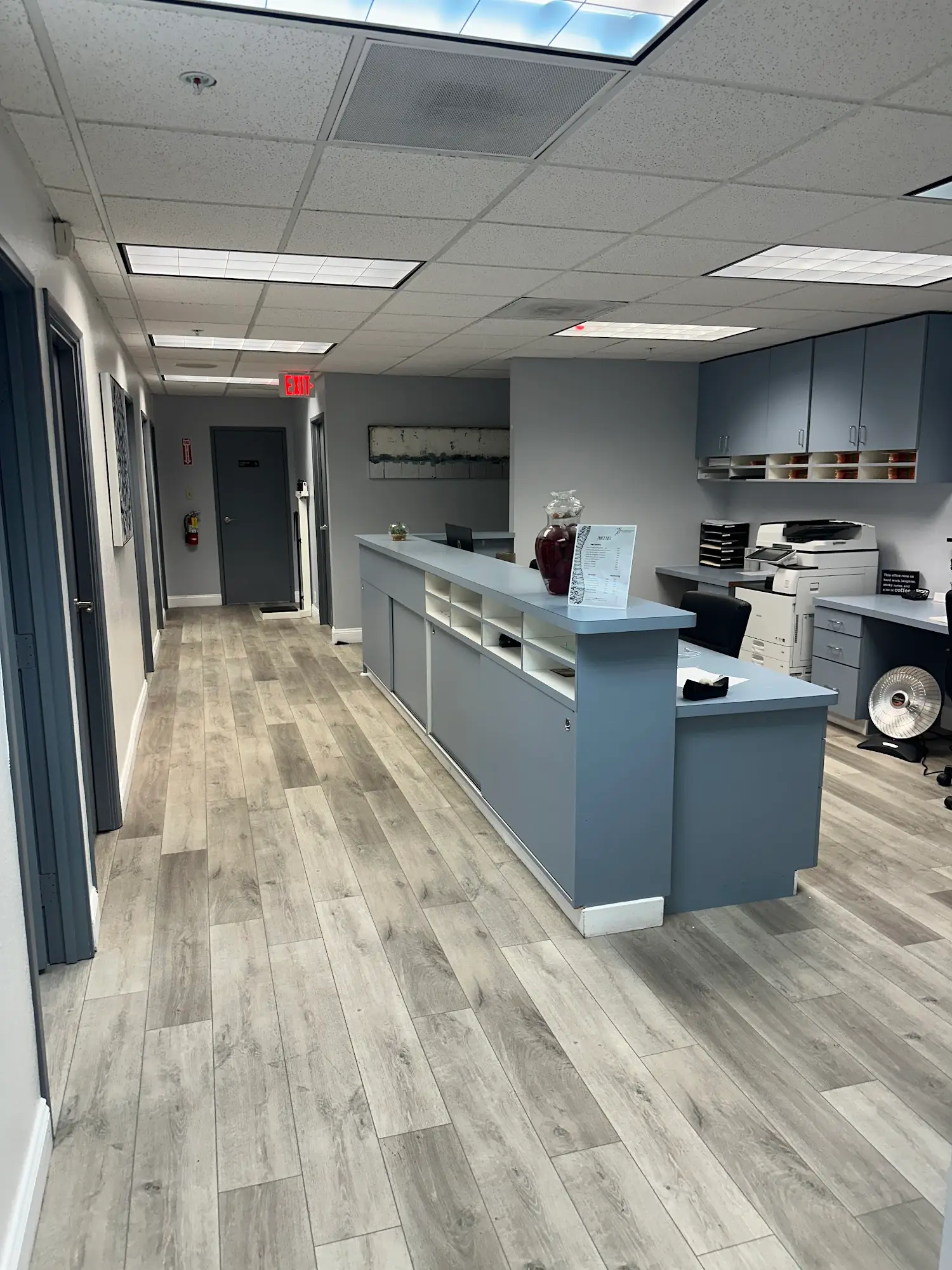 Front desk at the Santa Ana clinic